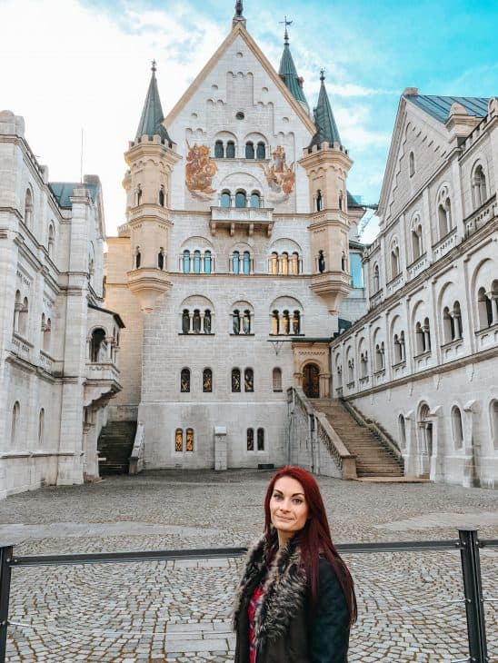 Neuschwanstein Castle Courtyard Bavaria Gemrnay