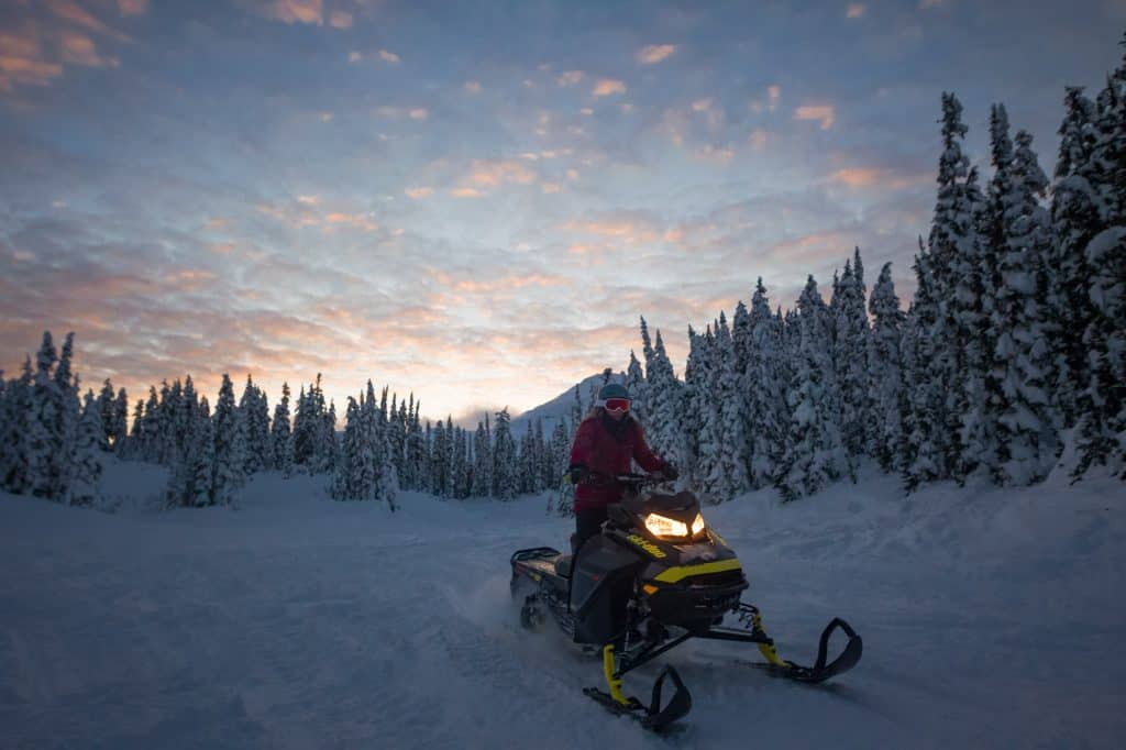 Snowmobiling in Whistler