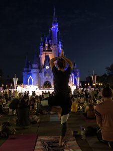 5:30am in the Magic Kingdom for Sunset Yoga