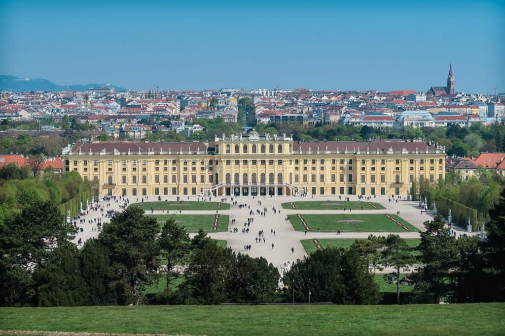 View Of Vienna From Schonbrunn Palace