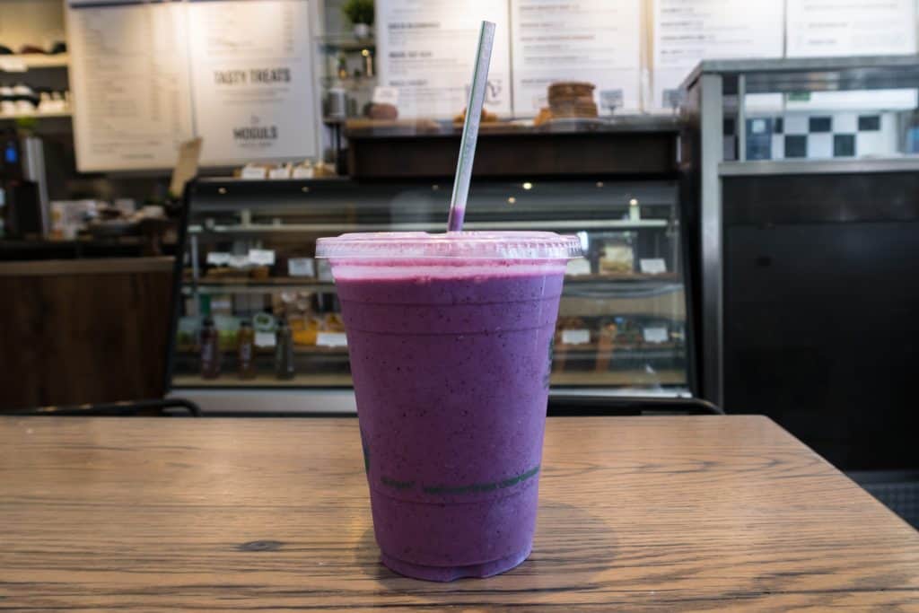 Acai Smoothie at Mogul's Coffee House, Whistler, British Columbia