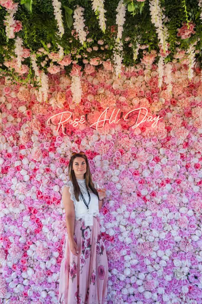 Rosé All Day - Rose Wall At Trius Winery