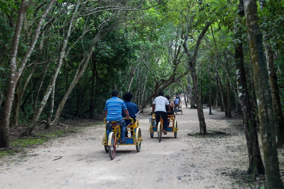 Bicycles at Coba Ruins