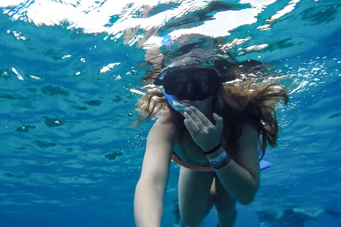 snorkeling the coral reefs of Cozumel