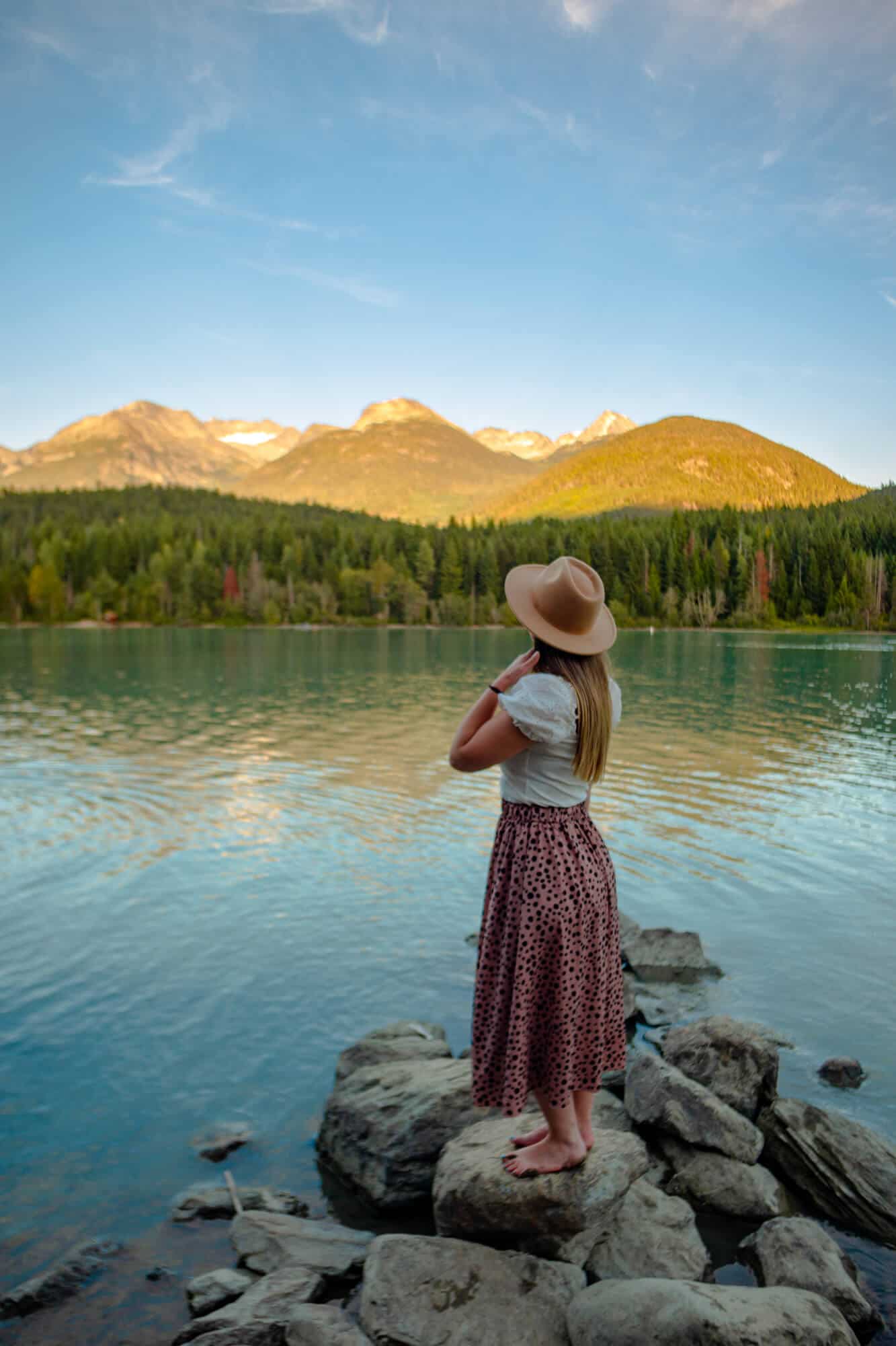 Rachael at Green Lake in Whistler.