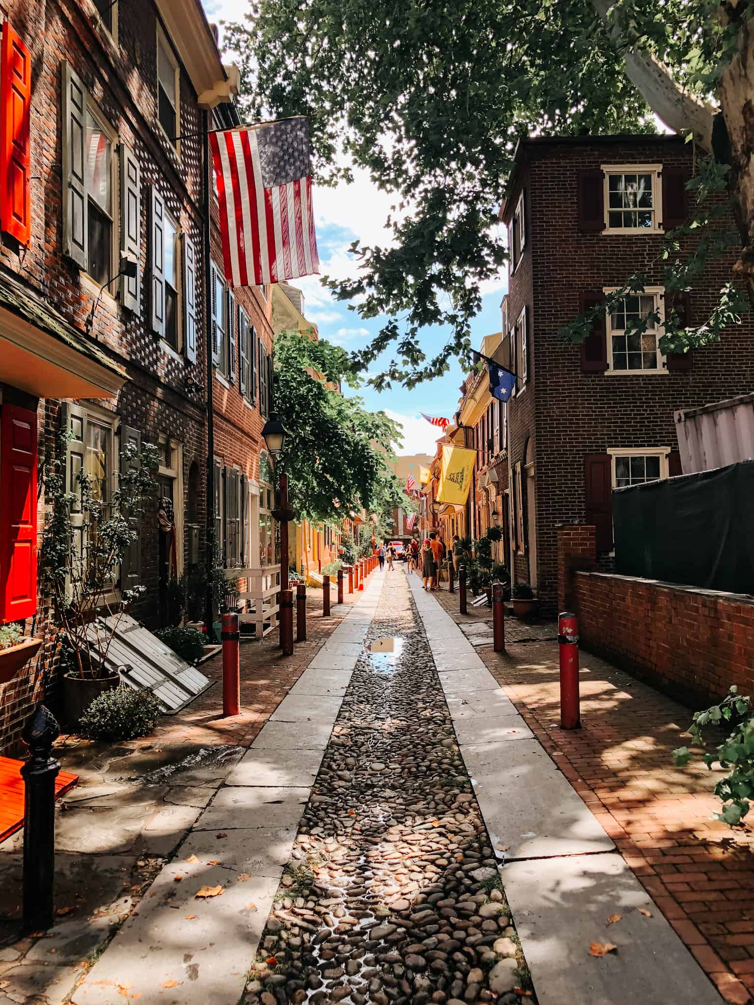 Elfreth's Alley is a must do in Philadelphia. Restored to it's original beauty, this cobblestone street greets guests from all over the world.