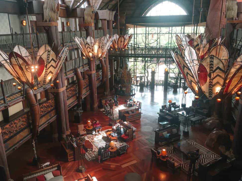 Lobby of Disney's Animal Kingdom Lodge Club Level
