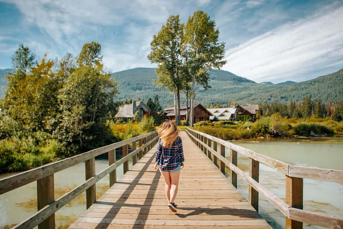 The boardwalk at Green Lake Whistler.