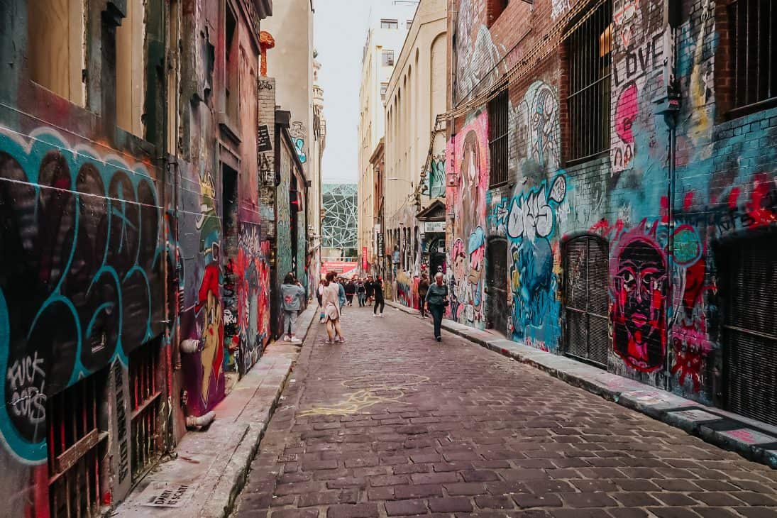 Head to Hosier lane during your 5 days in Melbourne to get a glimpse of Melbourne's best street art