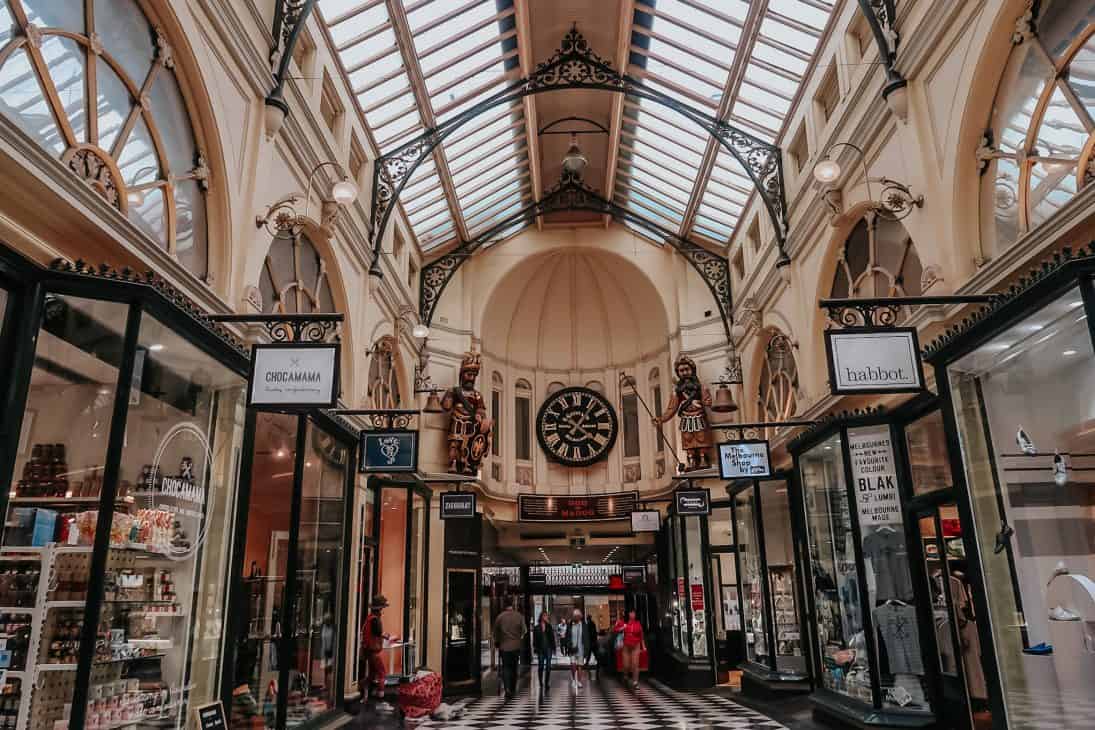 Melbourne is famous for it's arcades full of quirky small stores selling everything from cakes to potions.