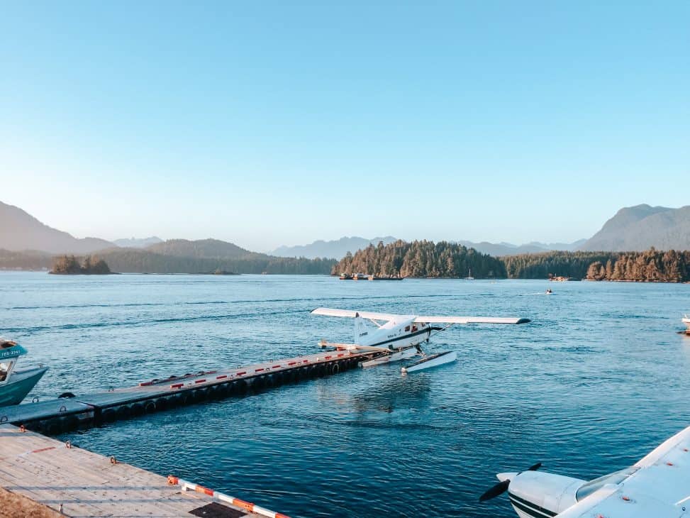 Tofino Marina at Sunset Canada