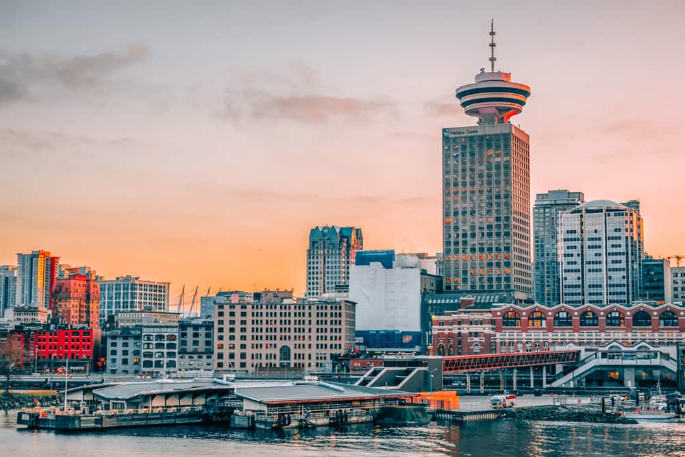 Vancouver lookout skyline bc canada