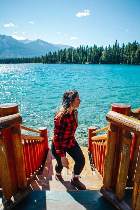 Canoeing is a must do during your 4 days in Jasper and rentals from Lake Beauvert are available for Jasper Park Lodge.
