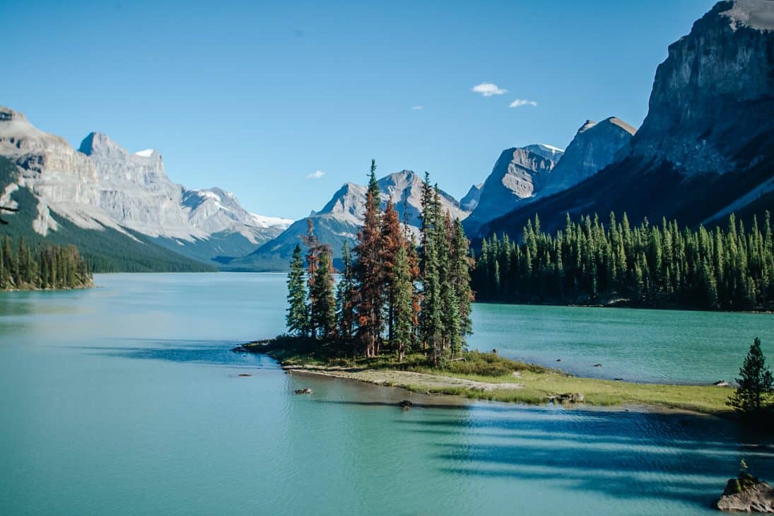 Maligne Lake Spirit Island Jasper Canada