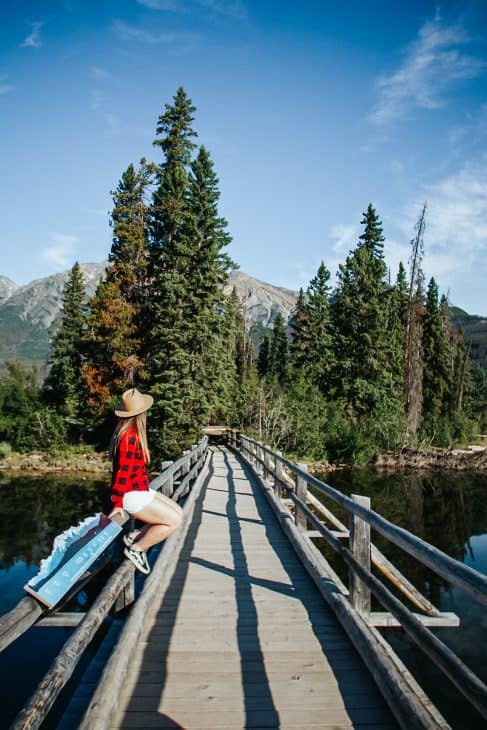 Pyramid Lake in Jasper Canada