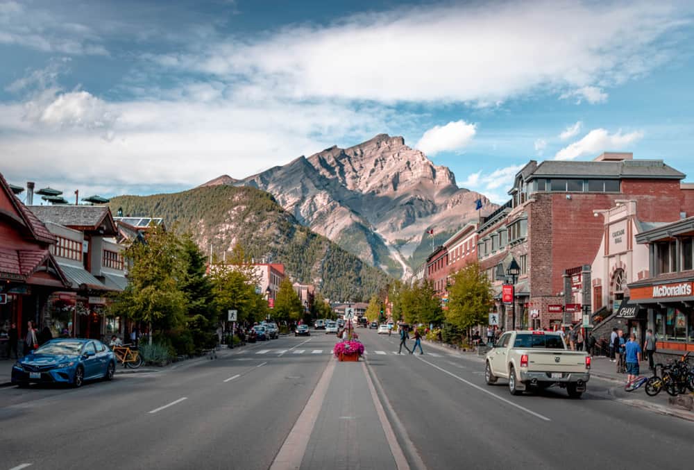 Banff Avenue Alberta Canada