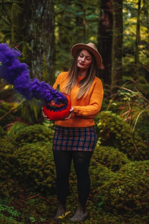 Purple Pumpkin Halloween Shoot