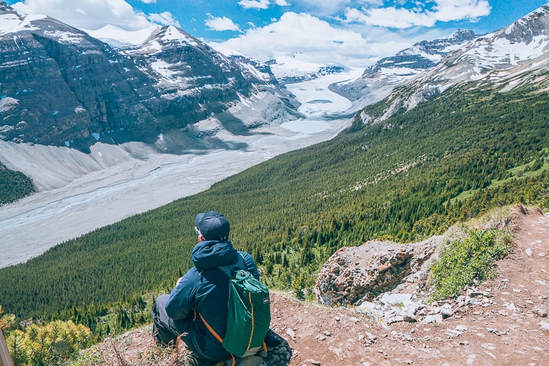 View from Parker Ridge hike in Banff