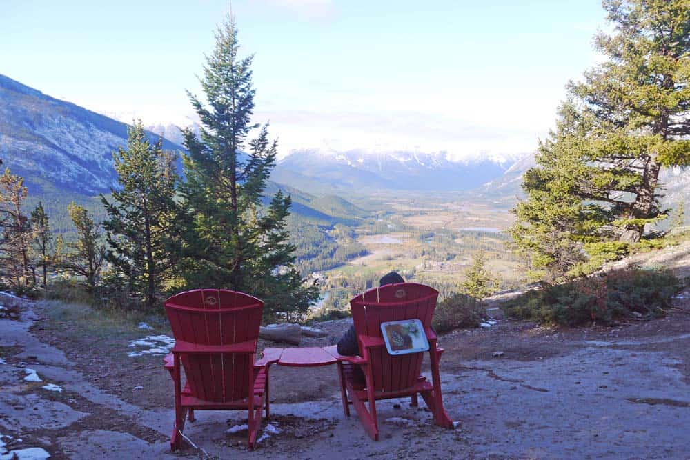 Viewpoint from the Tunnel Mountain hike in Banff National Park