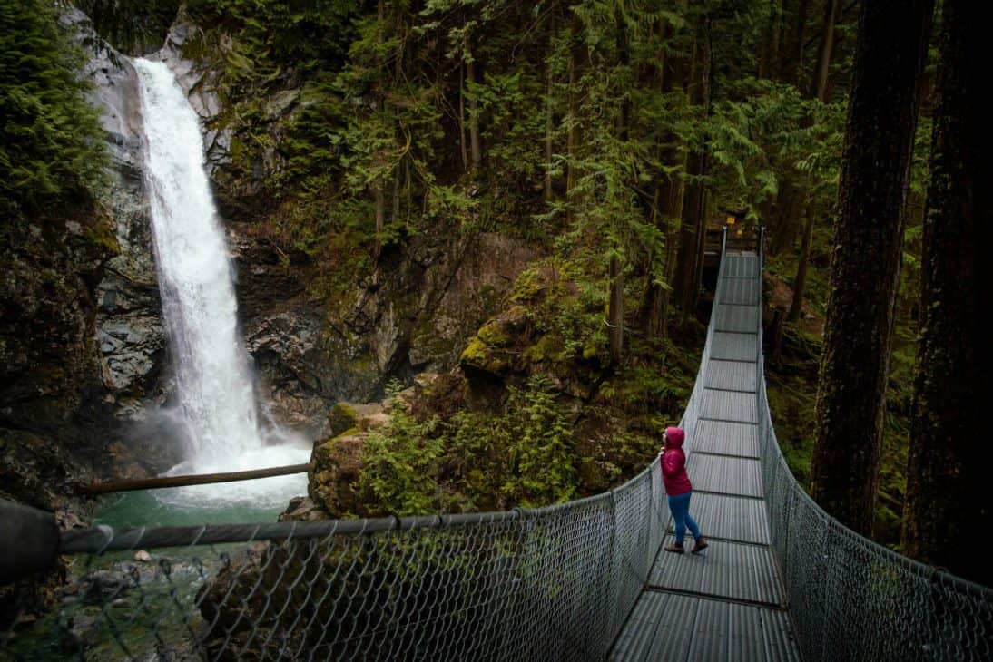 Cascade Falls Waterfall Near Vancouver A City Girl Outside