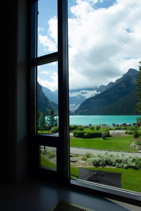 Views From The Fairview Lounge at the Fairmont Chateau Lake Louise
