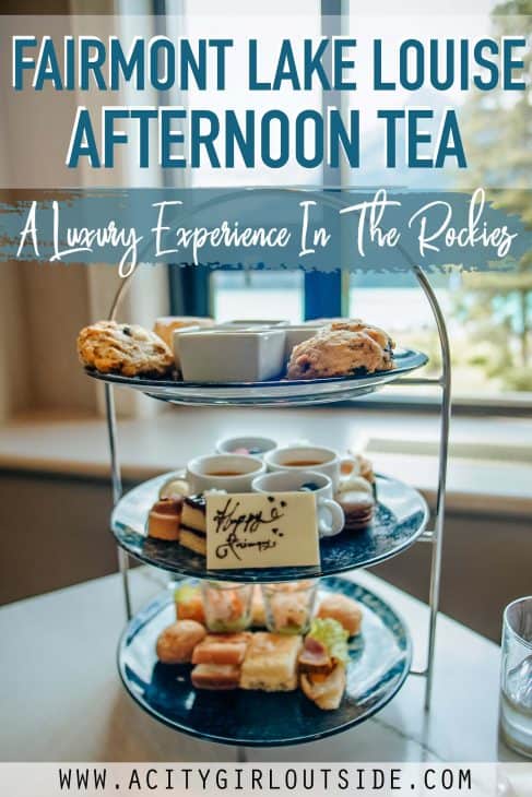 AFTERNOON TEA AT THE LAKE LOUISE FAIRMONT BANFF CANADA