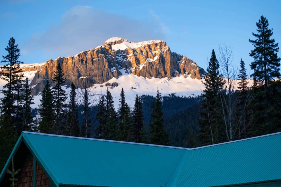 Emerald Lake Lodge Sunset Canada
