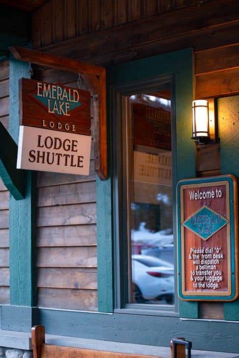 Emerald Lake Lodge Shuttle