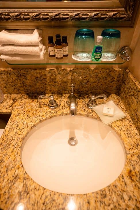 Bathroom at Lake Louise Fairmont A City Girl Outside
