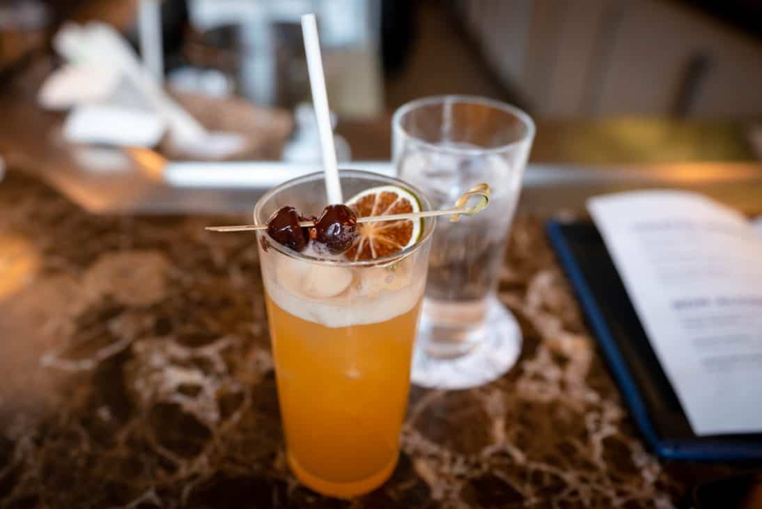 Cocktails at Lakeview Lounge Fairmont Lake Louise A City Girl Outside