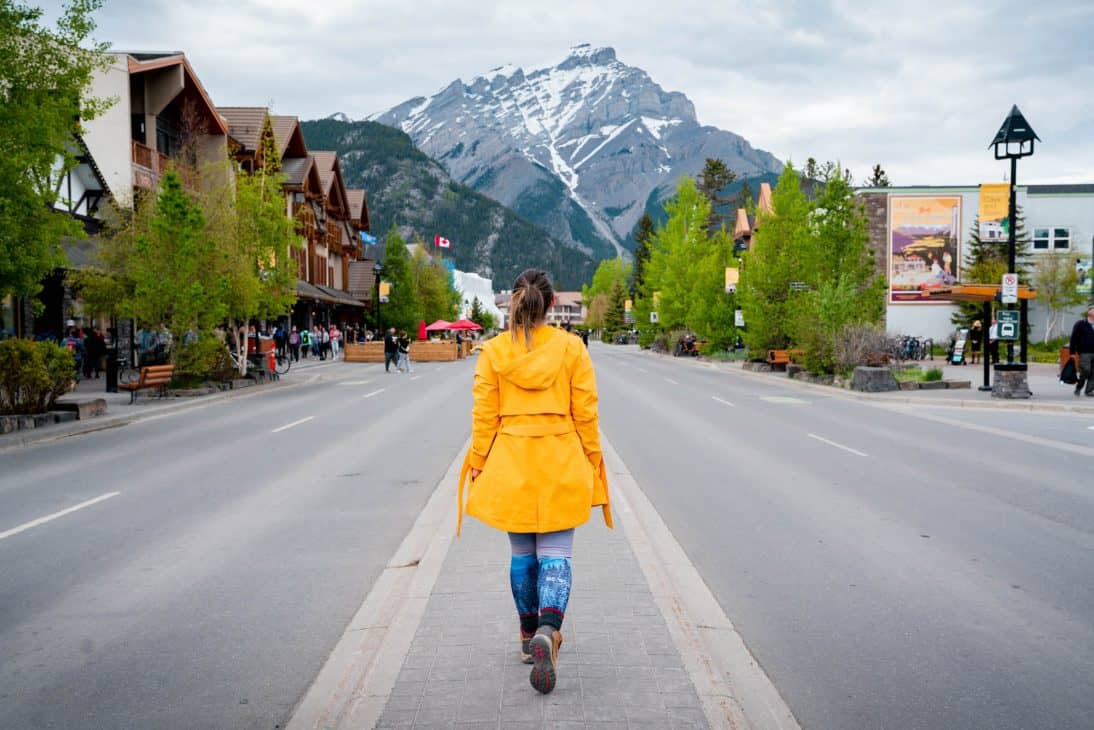 Banff Avenue Alberta A City Girl Outside
