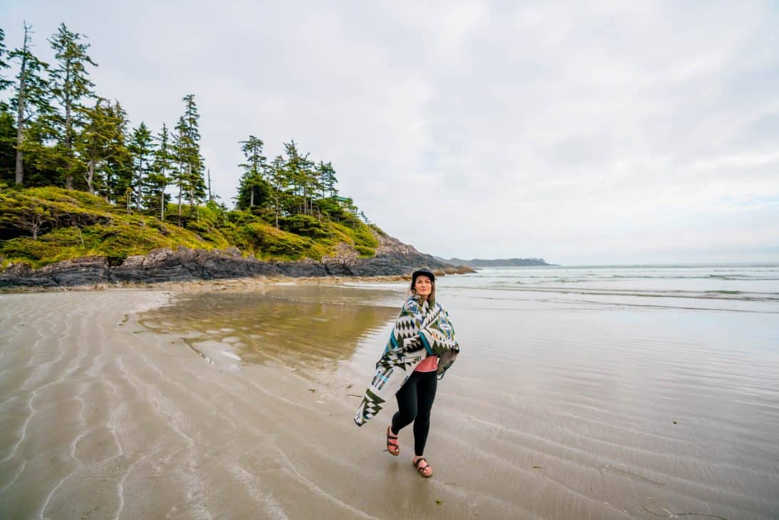 Chesterman Beach in Tofino, Vancouver Island, British Columbia. 