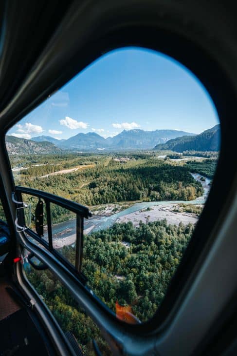 Squamish Valley from a helicopter. 