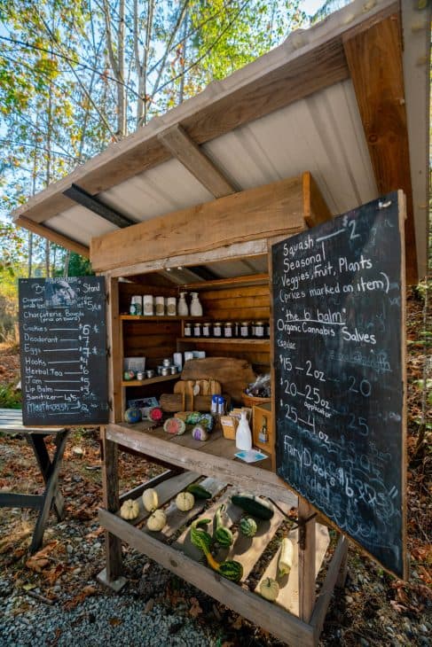 A farm stand on Salt Spring Island, British Columbia.