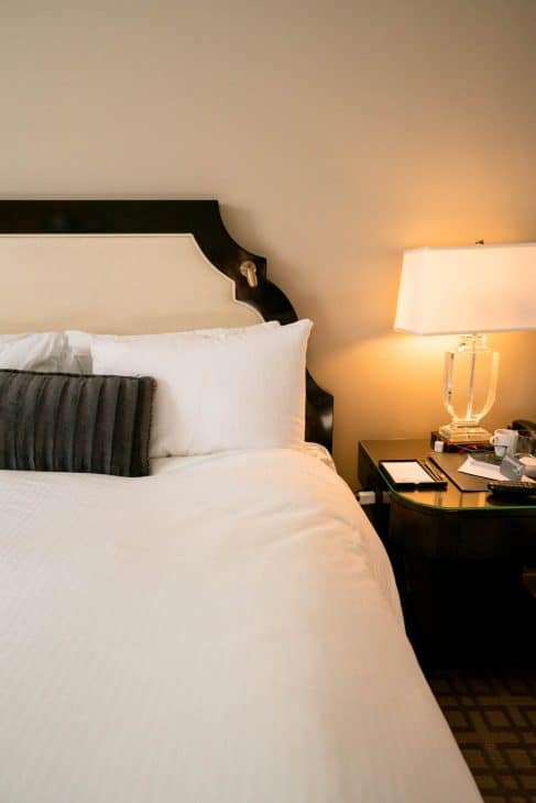 The beds at the Fairmont are so comfortable. 
