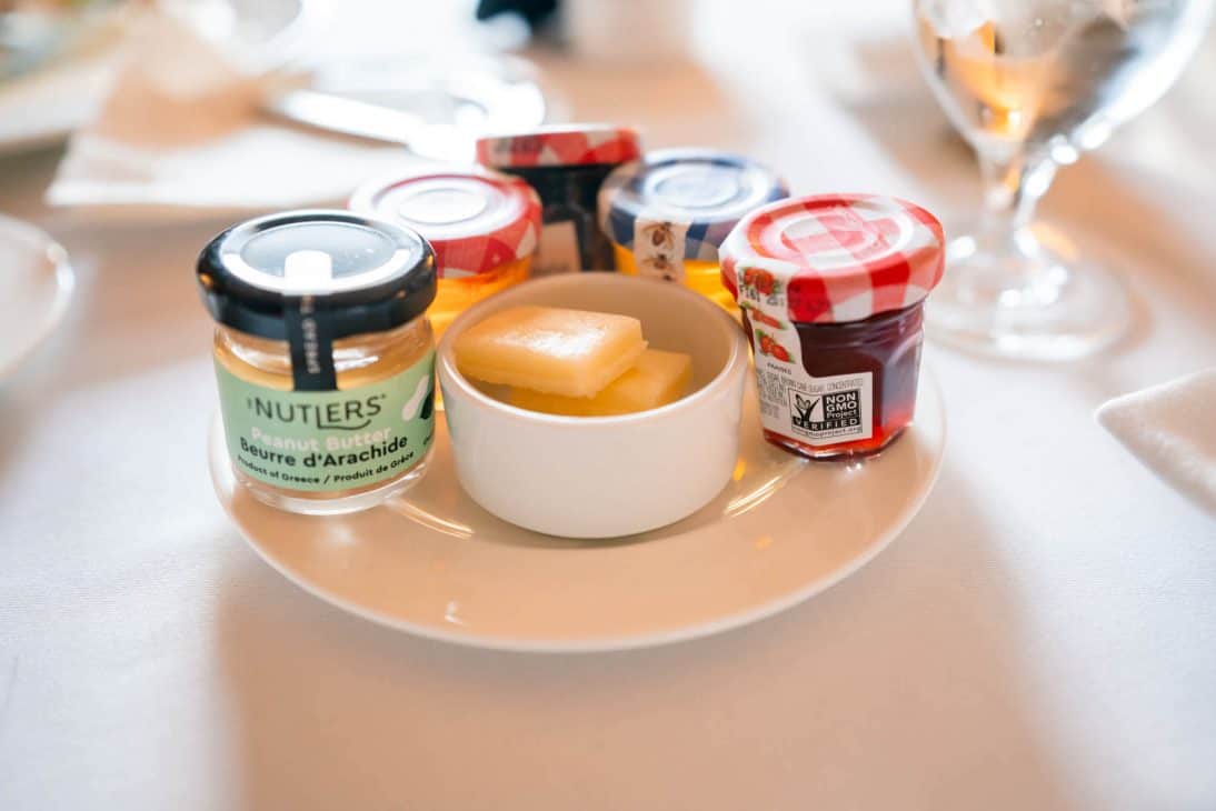 Jams and preserves with breakfast room service. 