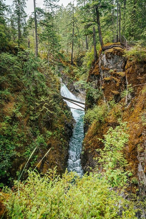Little Qualicum Falls in an easy hike on the drive from Nanaimo to Tofino. 