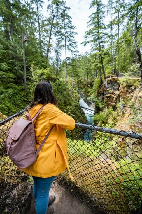 One of the best stops on the drive to Tofino is the Qualicum Falls Provincial Park. 