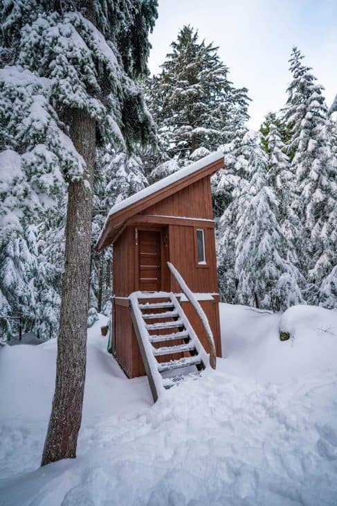 One of the Hollyburn cabins in Vancouver. 
