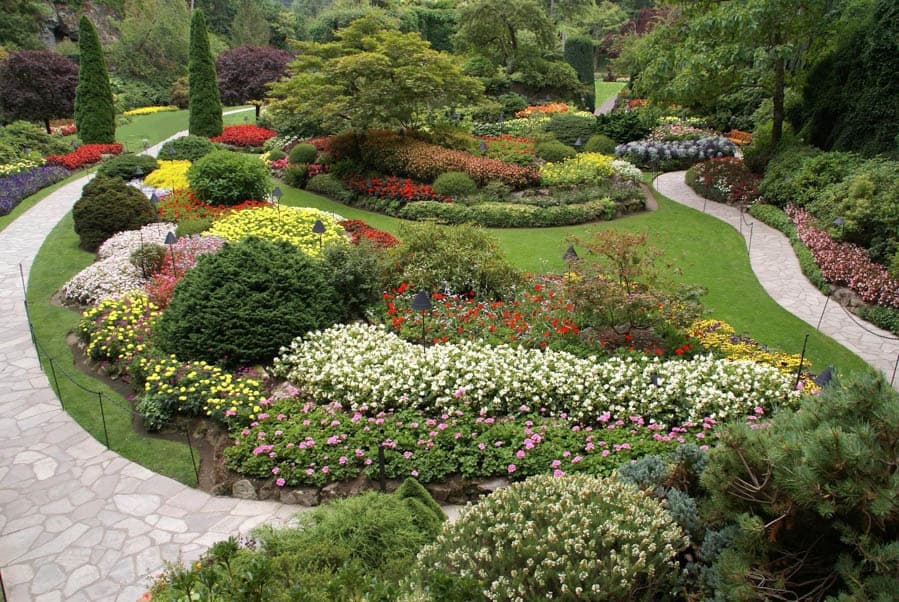 The Butchart Gardens span 55-acres and are one of the top tourist attractions in Victoria. 