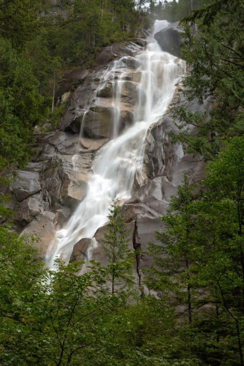 Shannon Falls is easily accessible from the parking lot and is wheelchair accessible.