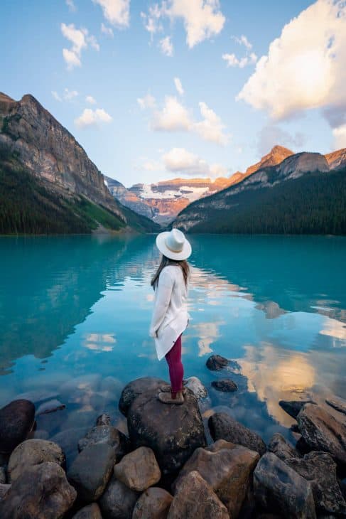 Lake Louise Sunrise Banff National Park Canada A City Girl Outside