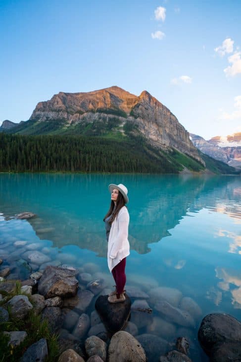 Lake Louise at Sunrise Banff Alberta Canada A City Girl Outside