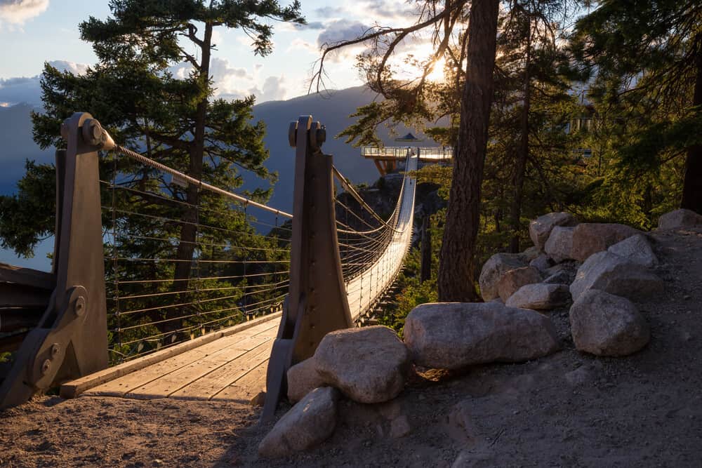 Sky Pilot Suspension Bridge at Sea to Sky Highway Squamish Canada