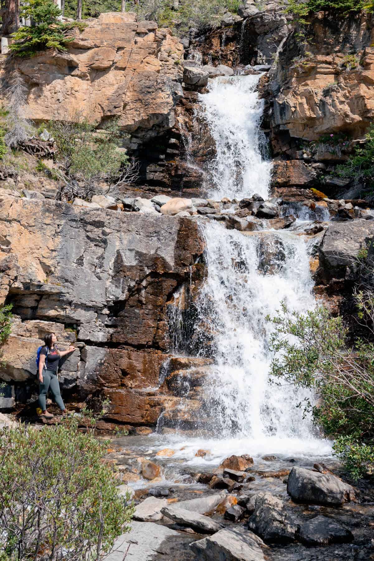 Tangle Creek Falls Icefields Parkway Canada A City Girl Outside