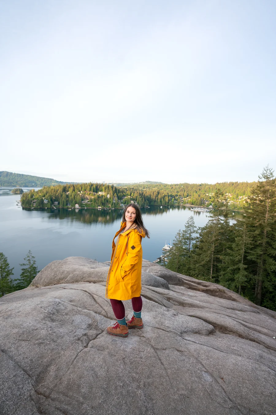 Rachael at Quarry Rock in Deep Cove near Vancouver, Canada.