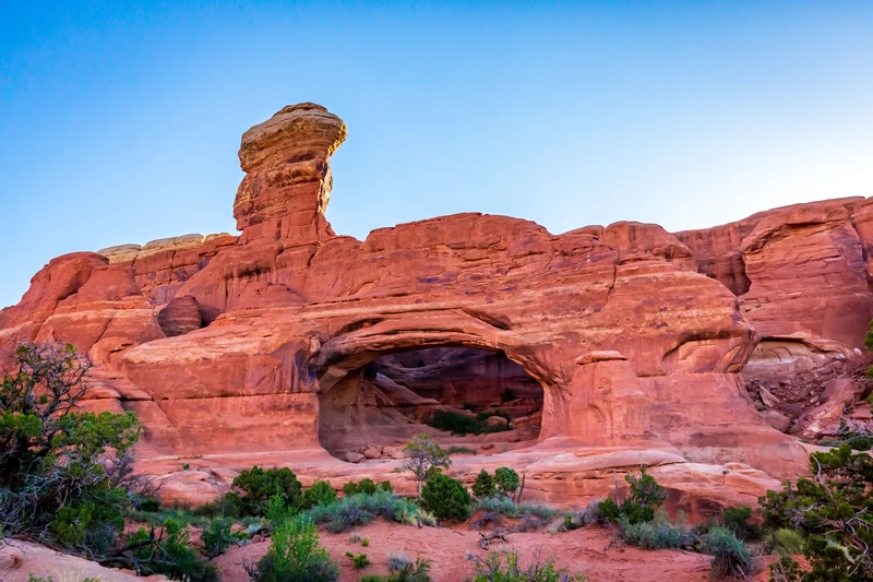 Tower Arch in Arches National Park.