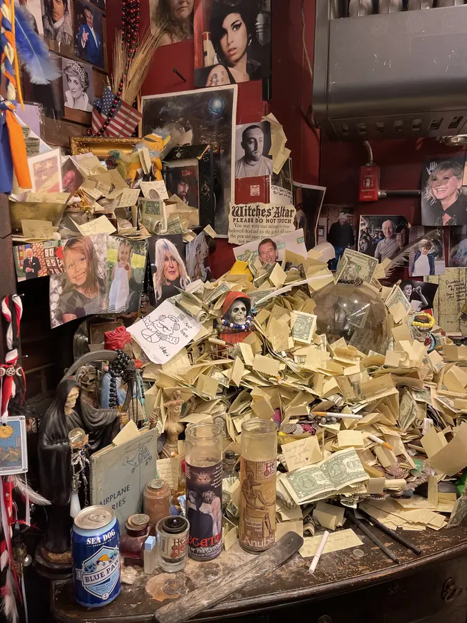 Witch Altar in a store in Salem, Massachusetts. 