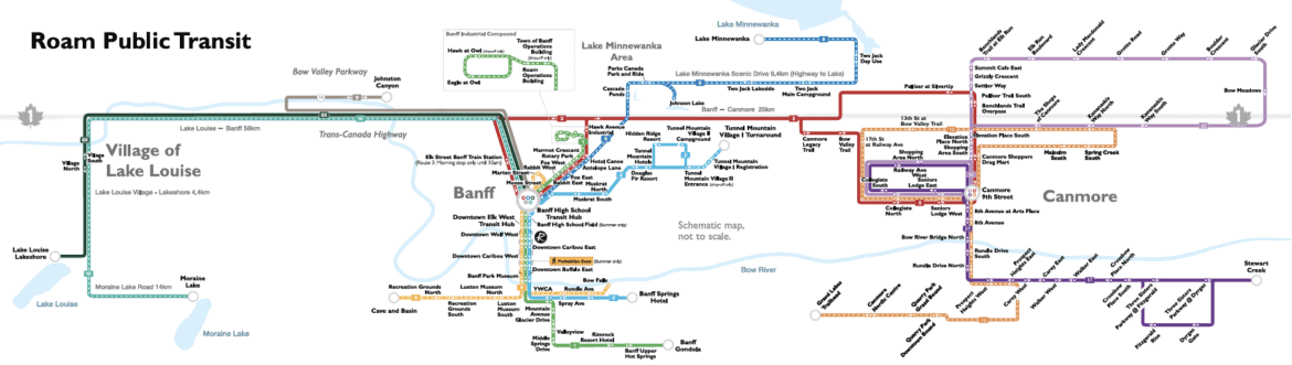 Roam transit system map