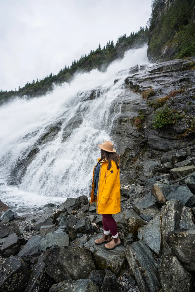 Nugget Falls at the Mendenhall Glacier, Juneau.